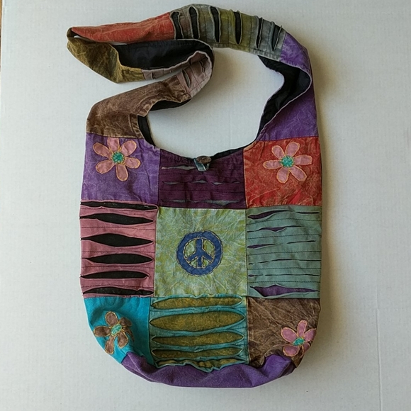 India Boutique Handbags - India Boutique Colorful Boho Hippie Shoulder Bag